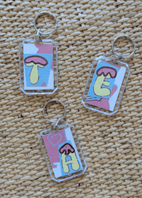 Image 2 of Collage Art Keychains