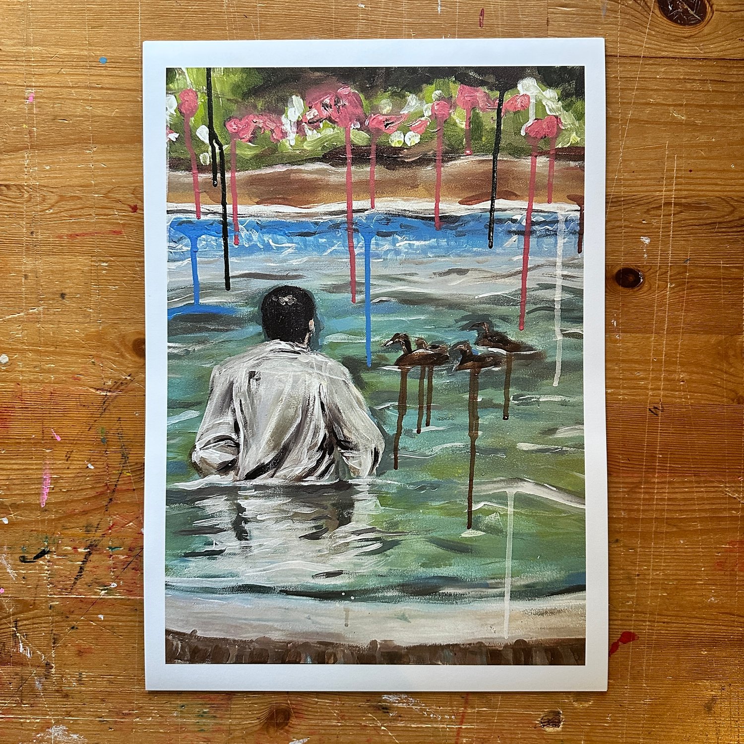 TONY & THOSE DUCKS PRINT