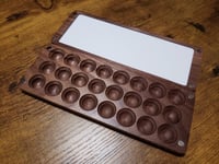 Image 1 of CUSTOM - Portable Wooden Customizable Magnetic Palette: Your Choice of 24 Glitter Watercolors Wit...