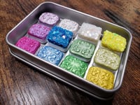 Image 4 of Magical Crafting Imbolc Wicca Spring Solstice Metal Palette 12 1/4 Pans Watercolor Paint Palette ...