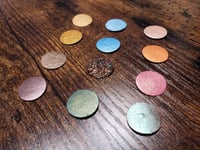 Image 5 of Magical Crafting Litha Summer Solstice Metal Magnetic Palette 12 1/4 Pans Watercolor Handmade Bou...