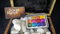 Image 6 of Chunky Glitters Watercolor Paint Palette Handmade Boutique Colors Set of 12 or 24 Glitter Mix and...