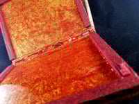 Image 5 of Japanese Red Flower Design Handmade and Hand Painted Paper with Rhinestones Holo Glitter and Gold...