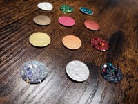 Image 6 of Magical Crafting Yule Wicca Winter Solstice Metal Palette 12 1/4 Pans Handmade Boutique Watercolo...