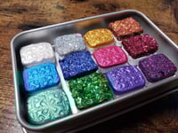 Image 7 of Magical Crafting Beltane Wicca Summer Solstice Metal Palette 12 1/4 Pans Watercolor Handmade Bout...