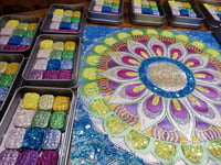 Image 7 of Magical Crafting Imbolc Wicca Spring Solstice Metal Palette 12 1/4 Pans Watercolor Paint Palette ...