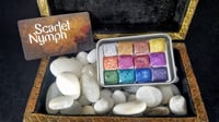 Image 7 of Chunky Glitters Watercolor Paint Palette Handmade Boutique Colors Set of 12 or 24 Glitter Mix and...