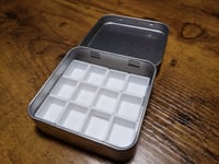 Image 1 of CUSTOM - Small Steel Magnetic Palette: Your Choice of Mica Watercolors 24 1/6th, 12 1/4th, 12 1/2...