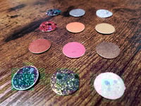 Image 7 of Magical Crafting Yule Wicca Winter Solstice Metal Palette 12 1/4 Pans Handmade Boutique Watercolo...