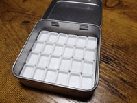 Image 2 of CUSTOM - Small Steel Magnetic Palette: Your Choice of Mica Watercolors 24 1/6th, 12 1/4th, 12 1/2...