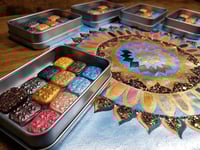 Image 9 of Magical Crafting Litha Summer Solstice Metal Magnetic Palette 12 1/4 Pans Watercolor Handmade Bou...