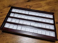 Image 1 of CUSTOM - 48 Colors Wooden Palette: Your Choice of Mica or Glitter Watercolors 48 1/2 (3ml) Pans