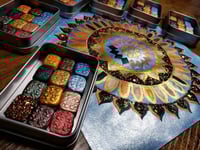 Image 10 of Magical Crafting Litha Summer Solstice Metal Magnetic Palette 12 1/4 Pans Watercolor Handmade Bou...