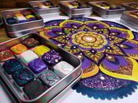 Image 9 of Magical Crafting Samhain Halloween Wicca New Year Metal Palette 12 1/4 Pans Handmade Boutique Wat...
