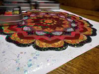 Image 10 of Magical Crafting Yule Wicca Winter Solstice Metal Palette 12 1/4 Pans Handmade Boutique Watercolo...