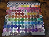 Image 9 of 20% off 1/6/24/33/45/50/55/75 Pan Set of Chunky Glitters Watercolor Paint Handmade Boutique Color...