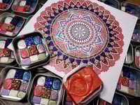 Image 1 of September Magical Crafting Greek Goddess Persephone Metal Magnetic Palette 6 x 1/4 and 3 x 1/6 Pa...