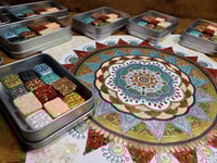 Image 1 of Magical Crafting Lammas Harvest Festival Metal Magnetic Palette 12 1/4 Pans  Handmade Boutique Wa...