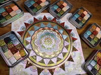 Image 2 of Magical Crafting Lammas Harvest Festival Metal Magnetic Palette 12 1/4 Pans  Handmade Boutique Wa...