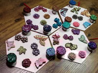 Image 3 of Magical Garden Watercolor Paints 26 Stunning Handmade Dazzling Diamond Mica Colors No Plastic Pan...