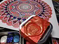 Image 3 of September Magical Crafting Greek Goddess Persephone Metal Magnetic Palette 6 x 1/4 and 3 x 1/6 Pa...