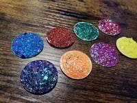 Image 6 of 8 Pans Giallo Palette Italian Horror Inspired Full, 1/2, 1/4 Sized Watercolor Glitter Paint Palet...