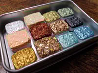 Image 6 of Magical Crafting Lammas Harvest Festival Metal Magnetic Palette 12 1/4 Pans  Handmade Boutique Wa...