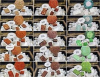 Image 4 of Sample Cards 4 or 6 Colors Custom Batch Boutique Chunky Glitter Mixes Watercolor Paints