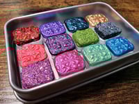 Image 9 of Magical Crafting Mabon Wicca Autumnal Solstice Metal Palette 12 1/4 Pans Handmade Boutique Waterc...