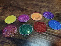 Image 7 of 8 Pans Giallo Palette Italian Horror Inspired Full, 1/2, 1/4 Sized Watercolor Glitter Paint Palet...