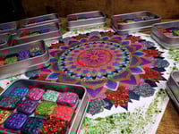 Image 10 of Magical Crafting Mabon Wicca Autumnal Solstice Metal Palette 12 1/4 Pans Handmade Boutique Waterc...