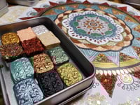 Image 8 of Magical Crafting Lammas Harvest Festival Metal Magnetic Palette 12 1/4 Pans  Handmade Boutique Wa...