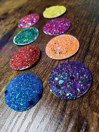 Image 8 of 8 Pans Giallo Palette Italian Horror Inspired Full, 1/2, 1/4 Sized Watercolor Glitter Paint Palet...