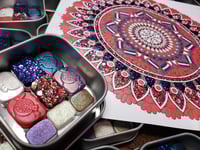 Image 7 of September Magical Crafting Greek Goddess Persephone Metal Magnetic Palette 6 x 1/4 and 3 x 1/6 Pa...