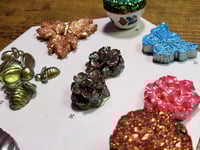 Image 8 of Magical Garden Watercolor Paints 26 Stunning Handmade Dazzling Diamond Mica Colors No Plastic Pan...