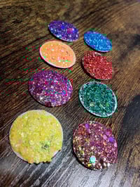 Image 9 of 8 Pans Giallo Palette Italian Horror Inspired Full, 1/2, 1/4 Sized Watercolor Glitter Paint Palet...