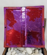 Image 5 of Aurora Borealis Rhinestoned Violet Calaveras Skulls Purple Self Care Shrine Handmade Magnetic Mak...