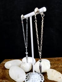 Image 6 of Silver Coated Rainbow Crystal Drops and Swarovski Crystals Dancing Queen Sterling Silver Chain an...