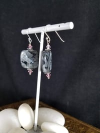 Image 4 of Labradorite and Pink Flame Coated Swarovski Sterling Silver Perfect Night Out Victorian Steampunk...