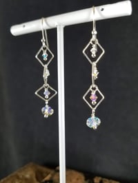 Image 7 of Ice Queen Aurora Borealis Coated Swarovski Sterling Silver Square Chain Crystal Dancing Qu-d32b368f