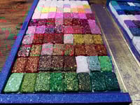 Image 5 of Giant Blue + Gold Book of Glitter Extravaganza-Your Choice of 160 Full or 320 Half Pan Mica Handc...