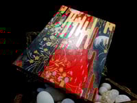 Image 2 of Serene Red Black and Gold Moonlit Night in Japanese Garden Holo Glitter Handmade Magnetic Makeup ...