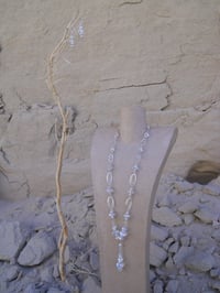 Image 2 of Bridal Renaissance Victorian Steampunk Tudor Wedding Necklace Earring Set Aurora Borealis Crystal...