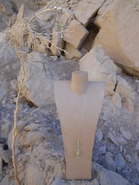 Image 2 of Goddess of Spring Dazzling Peridot Green Swarovski Sparkling Pendant Earrings and Necklace