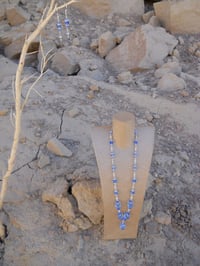 Image 2 of Inspired by the Tudors Desert Cerulean Topaz Sky Blue Crystal Czech and Swarovski Bead Renaissanc...