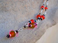 Image 2 of Inspired by the Tudors Ruby Red and Onyx Black Renaissance Fantasy Cosplay Anime Steampunk Bridal...