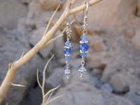 Image 3 of Inspired by the Tudors Desert Cerulean Topaz Sky Blue Crystal Czech and Swarovski Bead Renaissanc...
