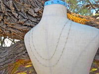 Image 6 of Elven Stars Celestially Inspired Sterling Silver Opera Length Extra Long Sterling Wire Wrapped Pe...