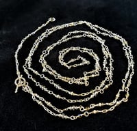 Image 8 of Elven Stars Celestially Inspired Sterling Silver Opera Length Extra Long Sterling Wire Wrapped Pe...