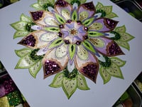 Image 6 of April Magical Crafting Saxon Goddess Ostara Metal Magnetic Palette 6x1/4 and 3x1/6 Pans Watercolo...